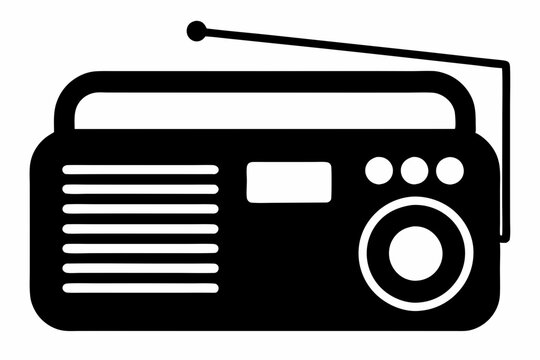 recommend clip art: Radio Icon, Radio Silhouette Vector, Classic radio device