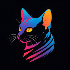 colorful cat logo.