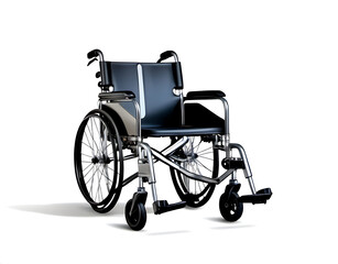 wheelchair separate. Medical support equipment and a transport chair in the event of an illness, injury, or disability. against a white backdrop. With clipping path included. Afficher moins
