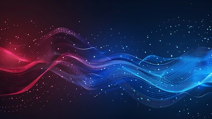 Obraz premium Abstract Flowing Data Visualization