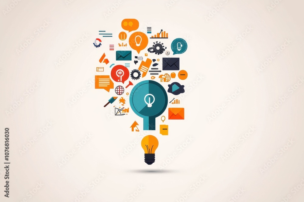 Aufkleber exploring how innovative disruption transforms abstract business models into competitive advantages