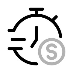money fast circulation icon with duoline style, perfect for user interface projects
