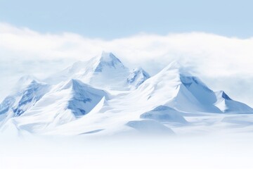 Fototapeta premium Snow mountain outdoors nature white.