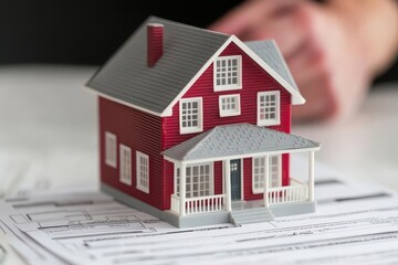 Explore the elegance of luxury home models alongside loan approval documentation for real estate success