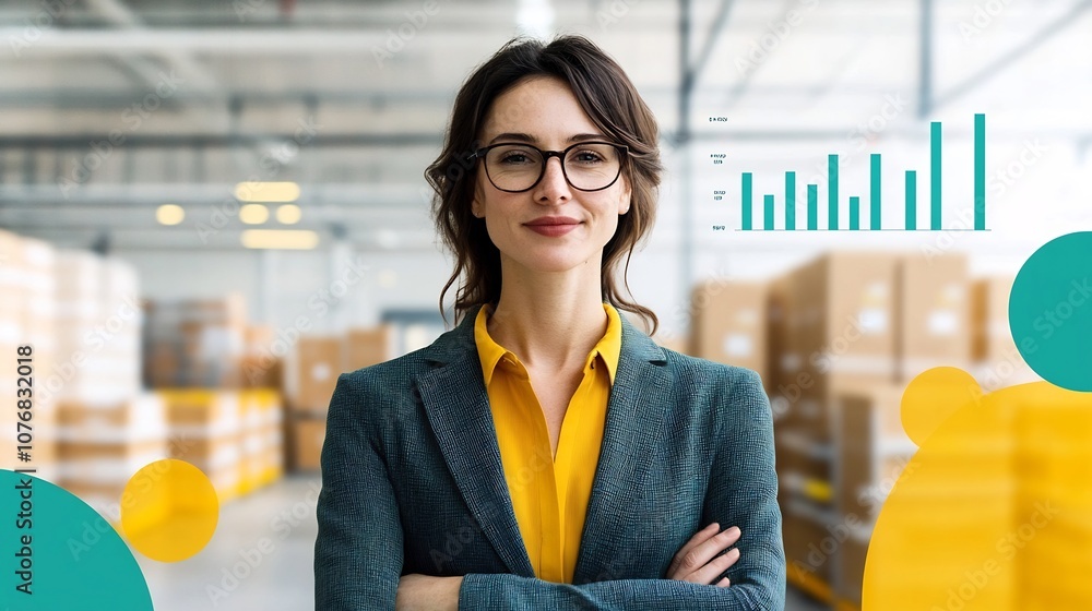Aufkleber analytical business process with organized data visualization for informed decision making