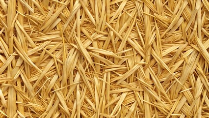Straw texture background with dried straw