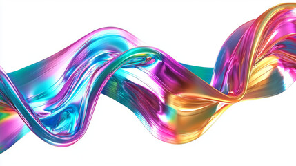 Colorful abstract wave pattern with vibrant liquid texture for background design and creative projects