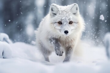 Obraz premium Arctic fox wildlife animal mammal.