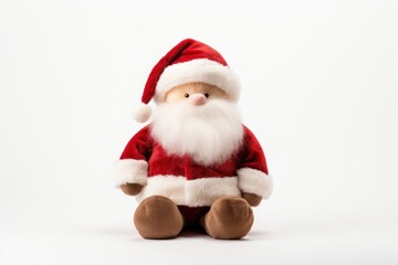 A Christmas santa claus plush decoration doll christmas white.