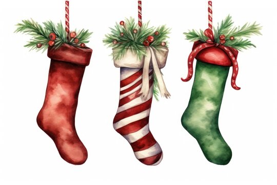 Christmas socks gift celebration.