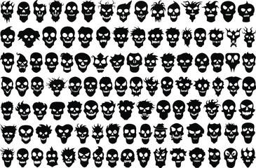 Obraz premium Zombie silhouette vectors