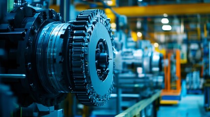 Obraz premium Industrial systems with remote control and predictive diagnostics using IoT and cloud platforms for predictive maintenance