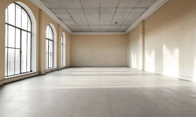 Fototapeta premium Empty room architecture building flooring