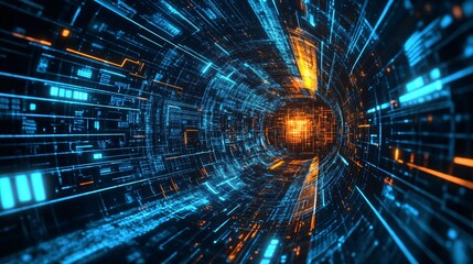 Fototapeta premium Leveraging remote monitoring technologies to improve machine efficiency and predict failures before they occur