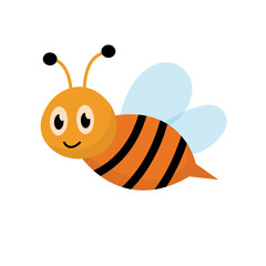 cute bee vector, an animal that produces honey. cute carton design
