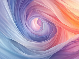 Fototapeta premium swirling vortex of vibrant colors and ethereal patterns creates mesmerizing visual experience. soft, flowing textures blend harmoniously, evoking sense of tranquility and wonder