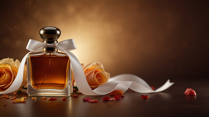 perfume bottle and perfume