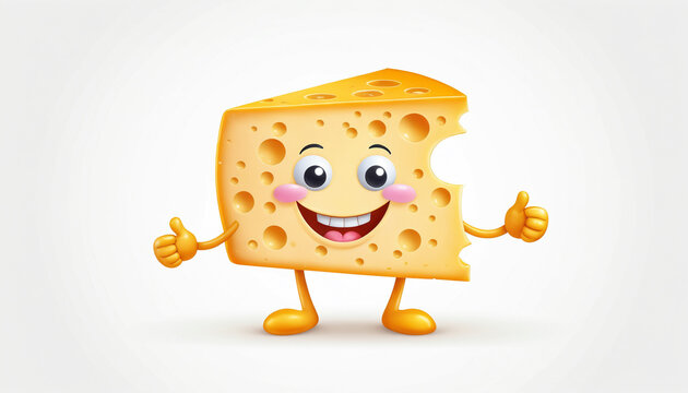 recommend clip art: Smiling Cheese Character Giving Thumbs Up