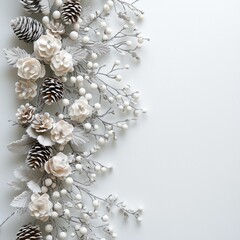 Silver christmas background