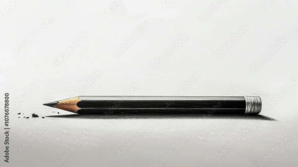 Poster a pencil in augmented reality environment for creative projects generative ai