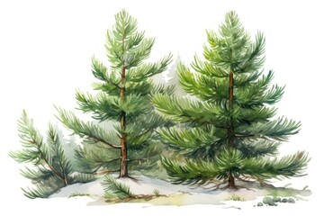 Obraz premium Tree pine spruce plant.