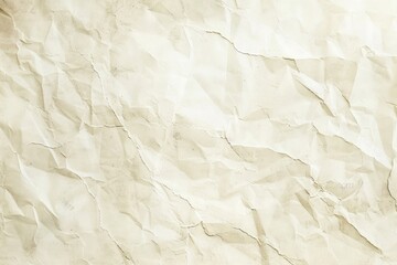 Obraz premium Light white beige paper texture background surface wrinkled crumpled.