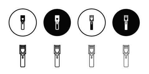 Trimmer icon Thin line flat illustration