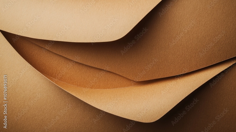 Poster a brown paper with a wave pattern