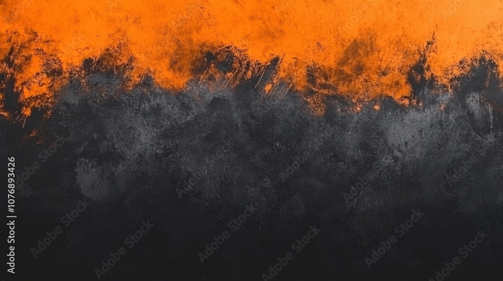 Poster abstract gradient background with vibrant orange and dark gray texture suitable for design projects,