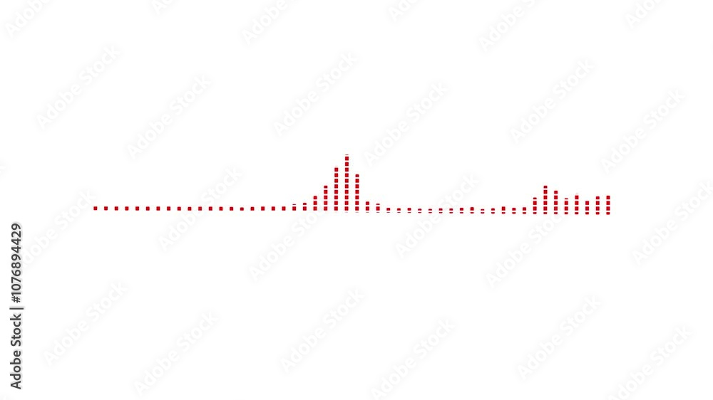 Fototapete digital sound wave equalizer. audio wave concept and design. spectrum line spectral wave design. vib