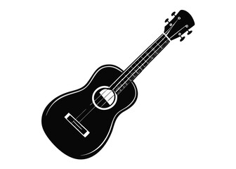 Naklejka premium acoustic guitar isolated on white