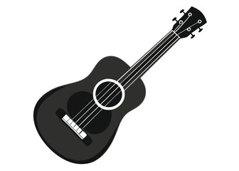 acoustic guitar isolated on white