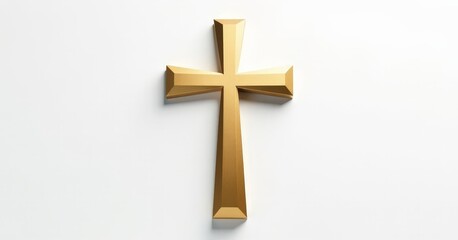Elegant Christian Symbol on Clean Background