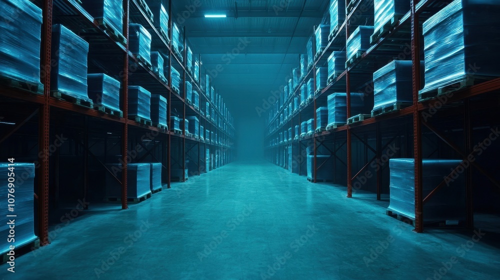 Poster explore efficient warehouse management strategies to optimize storage and improve logistics operatio