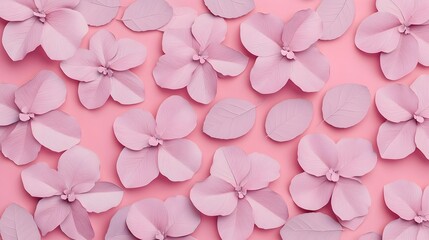 Fototapeta premium Soft Lavender Blooms in Seamless Floral 3D