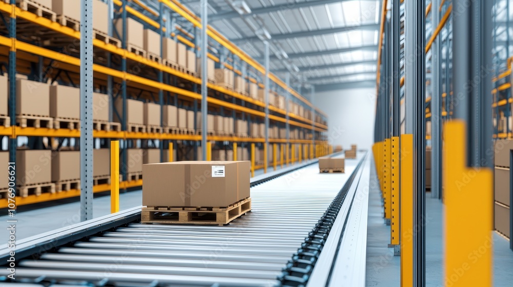 Aufkleber optimize warehouse efficiency with automated conveyor systems for smooth logistics management
