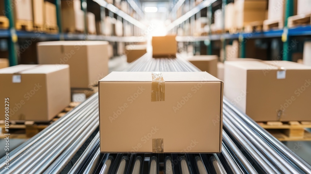 Poster streamline your shipping process optimize warehouse operations with efficient packaging solutions