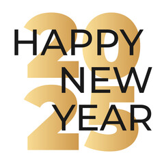 2025 new year square poster