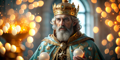 Soft Abstract Reyes Magos Glowing Orbs Magic Enlightenment Camera Sweep Perfect Magazine Ads Banners Ample Text Space Photo Stock Concept