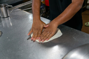 Hand Making Dough