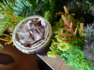 Iced coffee that looks great and tastes delicious.