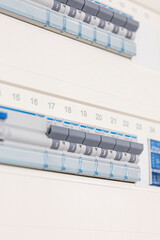 Fuses inside an electrical panel, providing essential protection and safety for the electrical...