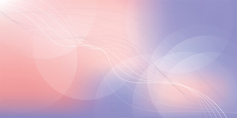 Obraz premium Abstract pink and blue background with dynamic wave lines. Professional color tone background. Wave line wallpaper. Vector illustrator.
