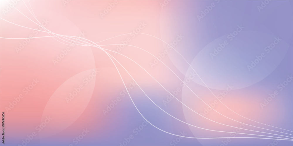 Poster abstract pink and blue background with dynamic wave lines. professional color tone background. wave 