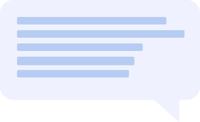 Obraz premium Cloud with a text message from messenger icon. Sending and receiving text news on forum and on Internet element. Simple flat vector isolated on white background