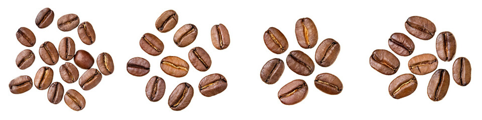 Obraz premium Isolated image of full coffee beans
