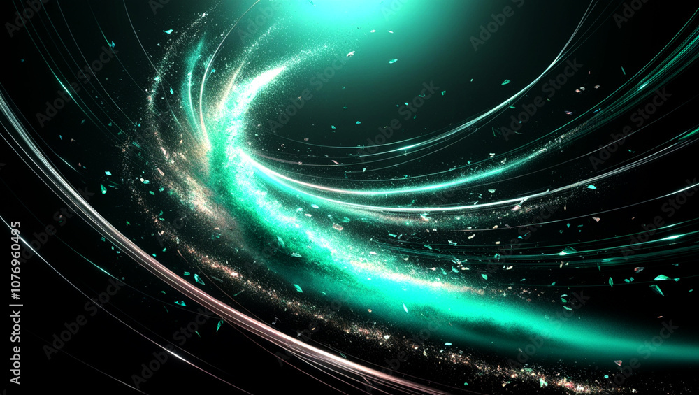 Poster abstract digital wave background representing information technology. dimensional mobility, informat