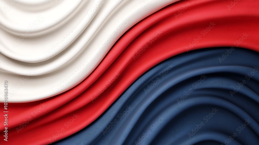 Poster abstract swirl of national flags with layered 3d effect