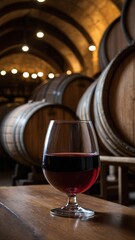 Port Wine in a Traditional Portuguese Cellar