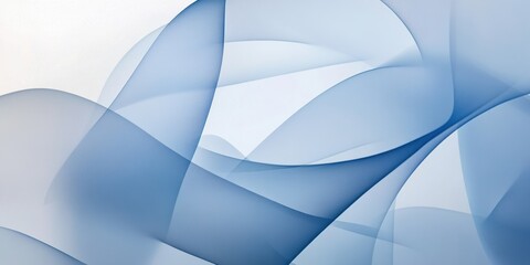 Obraz premium The artwork showcases a mesmerizing array of soft blue and white shapes, forming an intricate pattern that evokes feelings of tranquility and calmness, perfect for any creative space.